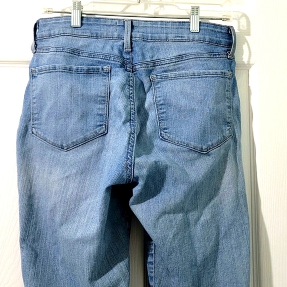 NYDJ Petite Ankle Women's Distressed Denim Jeans Size 8 - Picture 6 of 12
